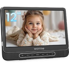 WONNIE 12 inch Portable Car DVD Player(One Screen 1106D)