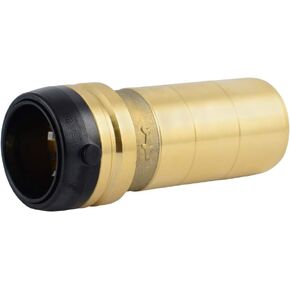 SharkBite 1-1/4 Inch x 1 Inch Reducing Coupling, Push to Connect Brass Plumbing Fitting, PEX Pipe, Copper, CPVC, PE-RT, HDPE, UXL013528