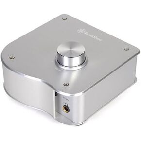 Silverstone Tek EB03S Premium Aluminum Headphone Amplifier with Extra RCA Bypass Connection and Studio Quality IC, Silver