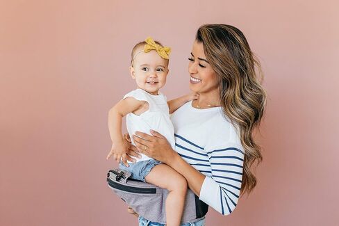 MiaMily Hip Seat Baby Carrier - 6 Carry Positions - Newborn to Toddler - Lumbar Support - Stone Grey in Saudi Arabia