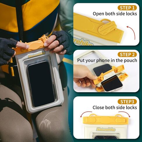 Naturehike IPX8 Floating Waterproof Phone Pouch, Waterproof Phone Case with Lanyard for iPhone 16 15 14 Pro Max, Galaxy S24 S23 S22 Ultra, Vacation Beach Pool Kayak Cruise Travel Essentials in Saudi Arabia