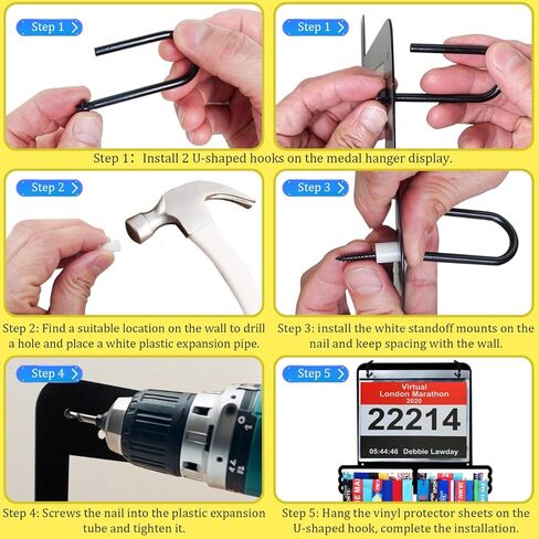 ميدالية شماعات حامل الرف المنظم عرض أشرطة التخزين الحائط ميدالية شماعات الكأس رف الإطار الجوائز لا تتخلى أبدًا عن الشريط الجمباز كرة القدم عداء الكرة اللينة سباق مربع الشكل عقد الميداليات in Kuwait