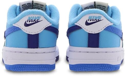 Nike Baby Boy's Force 1 LV8 2 (الرضع/الأطفال الصغار) أبيض/أزرق فاتح/أزرق ملكي غامق 10 طفل صغير مقاس M in Saudi Arabia