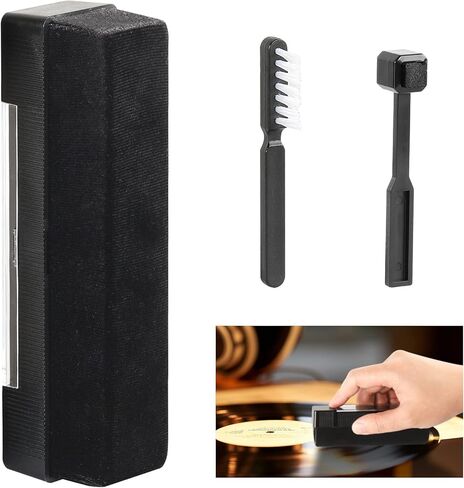 Vinyl Cleaning Kit Includes Soft Velvet Record Brush & Stylus Brush, Dust Remover for LPs Album in Saudi Arabia