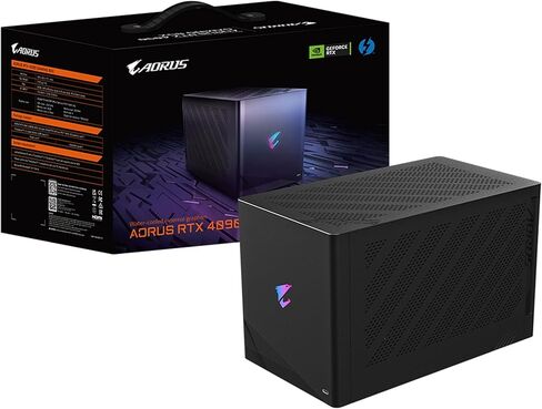 صندوق الألعاب GIGABYTE AORUS RTX 4090 eGPU، نظام تبريد الكل في واحد WATERFORCE، Thunderbolt 3، بطاقة رسومات خارجية GV-N4090IXEB-24GD in Saudi Arabia