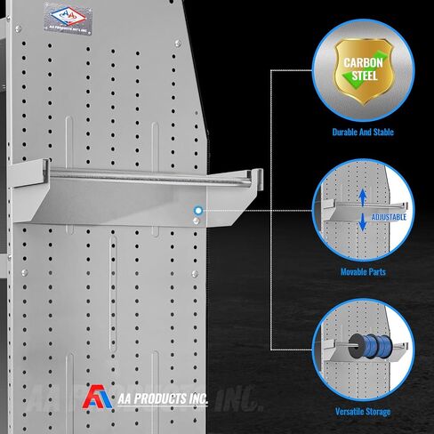 AA Products P-SH-Wire Reel Holder -16" Wide 5 Rods Wire Spool Rack Designed for 16"D AA Van Shelving in Saudi Arabia