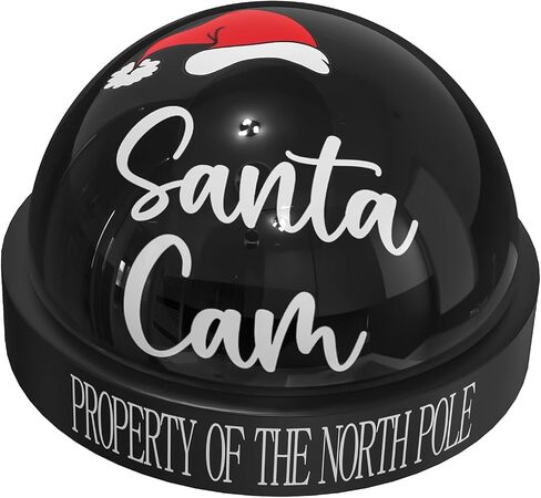 Santa Cam Ornament, Santa Camera with Realistic Red Flashing Light – Prevents Grinch Mischief, Perfect for Indoor & Outdoor Christmas Decor in Saudi Arabia