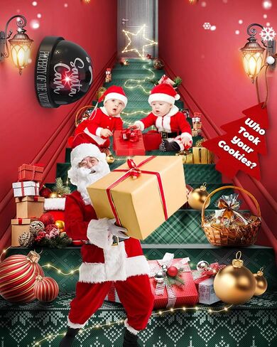 Santa Cam Ornament, Santa Camera with Realistic Red Flashing Light – Prevents Grinch Mischief, Perfect for Indoor & Outdoor Christmas Decor in Saudi Arabia