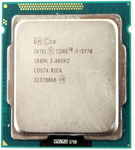 معالج Intel Core I7 رباعي النواة I7-3770 3.4 جيجا هرتز 8 ميجابايت ذاكرة تخزين مؤقت ذكية Tdp 77 وات SR0PK (متجدد) in Kuwait