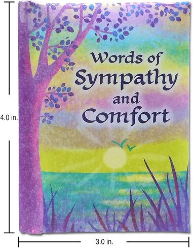 الكتاب الصغير لفنون الجبل الأزرق (كلمات التعاطف والراحة) - رسائل التعاطف والتفاهم لشخص يمر بالخسارة، 4 × 3 بوصات in Kuwait