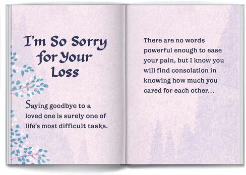 الكتاب الصغير لفنون الجبل الأزرق (كلمات التعاطف والراحة) - رسائل التعاطف والتفاهم لشخص يمر بالخسارة، 4 × 3 بوصات in Kuwait