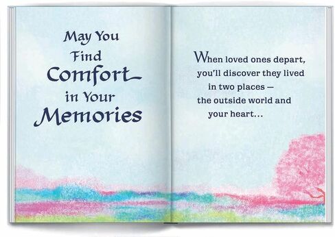 الكتاب الصغير لفنون الجبل الأزرق (كلمات التعاطف والراحة) - رسائل التعاطف والتفاهم لشخص يمر بالخسارة، 4 × 3 بوصات in Kuwait