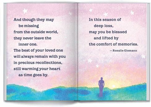 الكتاب الصغير لفنون الجبل الأزرق (كلمات التعاطف والراحة) - رسائل التعاطف والتفاهم لشخص يمر بالخسارة، 4 × 3 بوصات in Kuwait