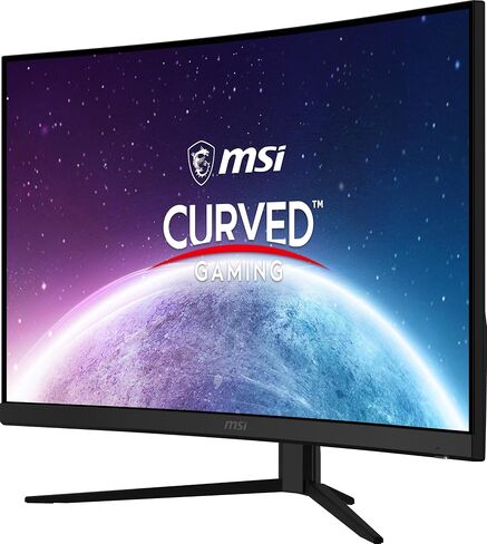 MSI G32C4X, 32" Gaming Monitor, 1920 x 1080 (FHD) Curved Gaming Monitor, 1 ms, 250Hz, FreeSync, 1500R, HDMI, DisplayPort, Tilt Adjustable, Black in Saudi Arabia