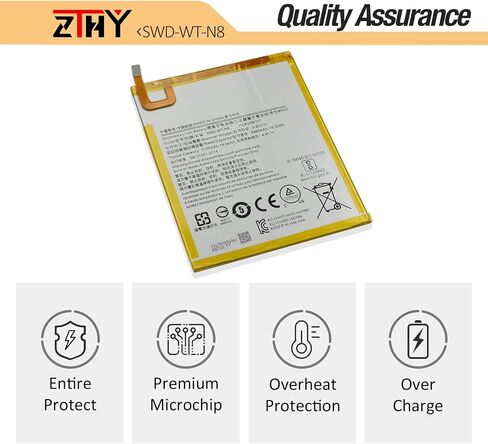 استبدال بطارية الكمبيوتر اللوحي ZTHY SWD-WT-N8 لجهاز Samsung Galaxy Tab A 8.0 2019 SM-T290 SM-T295 SM-T297 SM-T295C SM-T295N SM-T297N SM-T290NZSAXAR SM-T290NZKADBT GH81-17427A GH81-17145A GH81-18922A 4980 مللي أمبير in Saudi Arabia