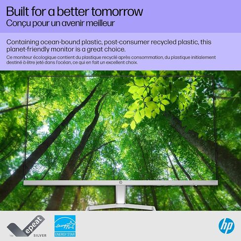 HP Series 5 24 inch FHD Monitor, Full HD Display (1920 x 1080), IPS Panel, 99% sRGB, 1500:1 Contrast Ratio, 300 nits, Eye Ease with Eyesafe Certification, 524sw (2024) in Saudi Arabia