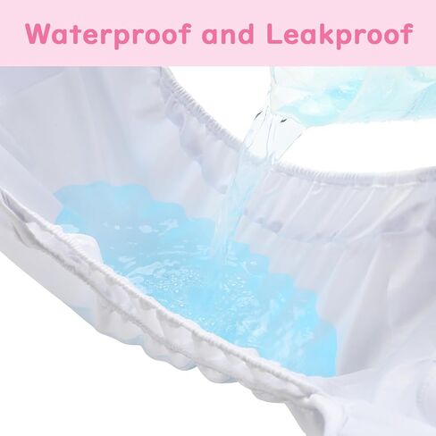 Littleforbig Washable Adjustable Reusable Waterproof Cloth Adult Diaper Wrap Cover One Size - I Love Mommy White in Saudi Arabia