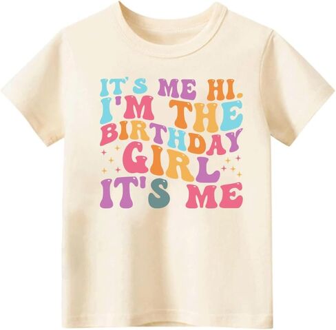 Birthday Girls Shirt Toddler It's My Birthday Shirt for Baby Girls Happy Birthday T Shirt for Kids Cotton Tee in Saudi Arabia