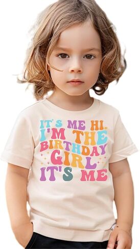 Birthday Girls Shirt Toddler It's My Birthday Shirt for Baby Girls Happy Birthday T Shirt for Kids Cotton Tee in Saudi Arabia