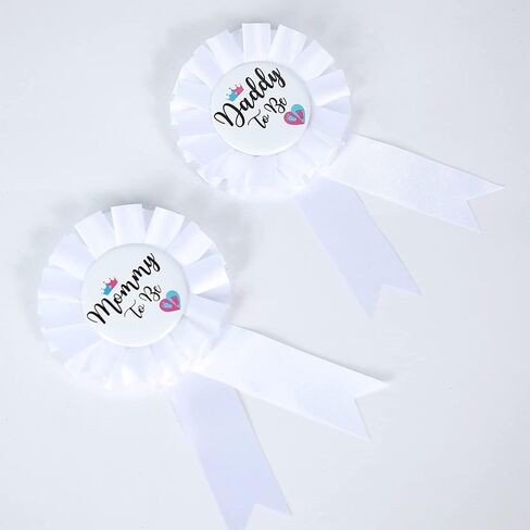 It's Boy or Girl Gender Reveal Sash,Baby Shower Party Favors Decorations, Pregnancy Announcement Pink with Beautiful Ribbon and Black Glitter Text in Saudi Arabia