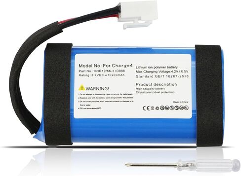 استبدال بطارية ZTHY SUN-INTE-118 لـ J B L Charge 4، Charge 4J، Charge 4BLK، JBLCHARGE4BLUAM Series ID998 IAA011NA 1INR19/66-3 3.7V 37.74Wh 10200mAh (ليس للشحن 4Q in Saudi Arabia