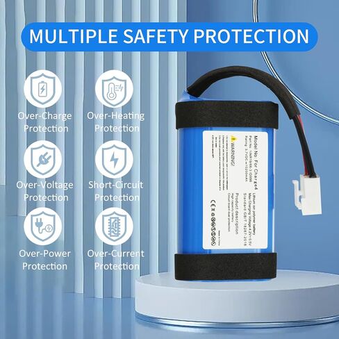استبدال بطارية ZTHY SUN-INTE-118 لـ J B L Charge 4، Charge 4J، Charge 4BLK، JBLCHARGE4BLUAM Series ID998 IAA011NA 1INR19/66-3 3.7V 37.74Wh 10200mAh (ليس للشحن 4Q in Saudi Arabia