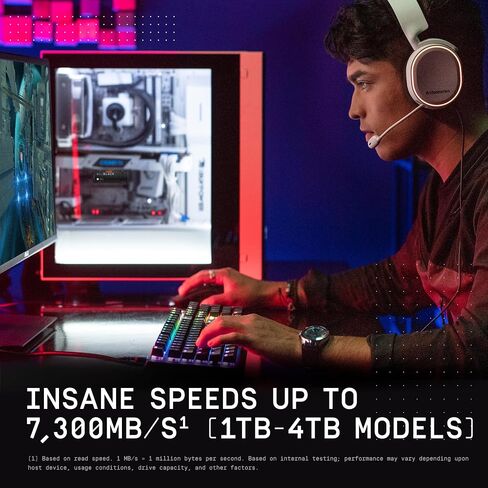 WD_BLACK 4TB SN850X NVMe Internal Gaming Solid State Drive with Heatsink - Works with PlayStation 5, Gen4 PCIe, M.2 2280, Up to 7,300 MB/s - WDS400T2XHE in Saudi Arabia