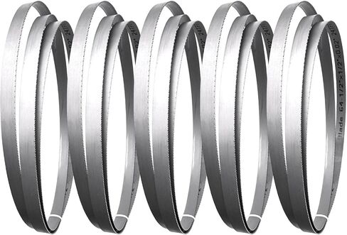64-1/2 Inch Bandsaw Blade 24 TPI for Wen 3970 Jet 414301 414458 HVBS-56M 414457 Band Saw Harbor Freight, Metal Cutting Band Saw Blade 64.5" x 1/2" x 0.02" 24TPI - 5 Pack in Saudi Arabia