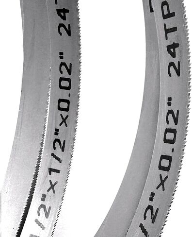 64-1/2 Inch Bandsaw Blade 24 TPI for Wen 3970 Jet 414301 414458 HVBS-56M 414457 Band Saw Harbor Freight, Metal Cutting Band Saw Blade 64.5" x 1/2" x 0.02" 24TPI - 5 Pack in Saudi Arabia
