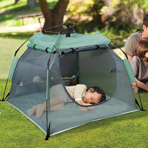 KidCo - خيمة سفر للأطفال الصغار خفيفة الوزن ومحمولة من Peapod Camp، سرير سفر، حجرة نوم (منتصف الليل) in Kuwait