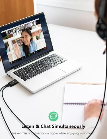 بطاقة صوت USB خارجية من MillSO مع وظيفة تسجيل داخلية، محول مقبس صوت USB محمول إلى 3.5 مم للكمبيوتر الشخصي والكمبيوتر والتسجيل والتدريب والبث والبث الصوتي - أزرق in Saudi Arabia