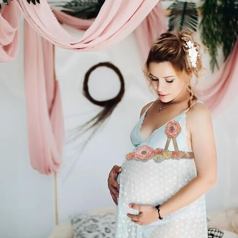 Maternity Sash for Baby Shower, Baby Shower Sashes for Mom and Dad Corsage Pin, Baby Shower Sash for Mommy, Pink in Saudi Arabia