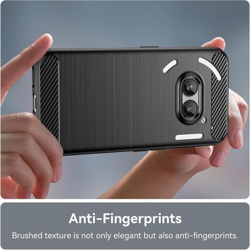 for Nothing Phone 2a Phone case, Shockproof, Scratch Resistant Carbon Fiber Jacket, Soft TPU,for Nothing Phone 2a case (Black) in Saudi Arabia