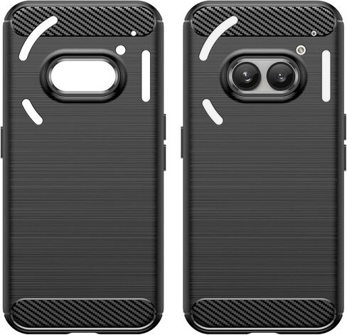 for Nothing Phone 2a Phone case, Shockproof, Scratch Resistant Carbon Fiber Jacket, Soft TPU,for Nothing Phone 2a case (Black) in Saudi Arabia