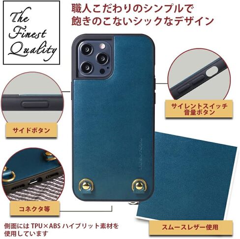 Hanatora - حافظة جلدية بحبل iPhone13 ياباني، حامل حزام لليد، صناعة يدوية، غطاء حماية لكامل الجسم iPhone13 أرجواني in Kuwait