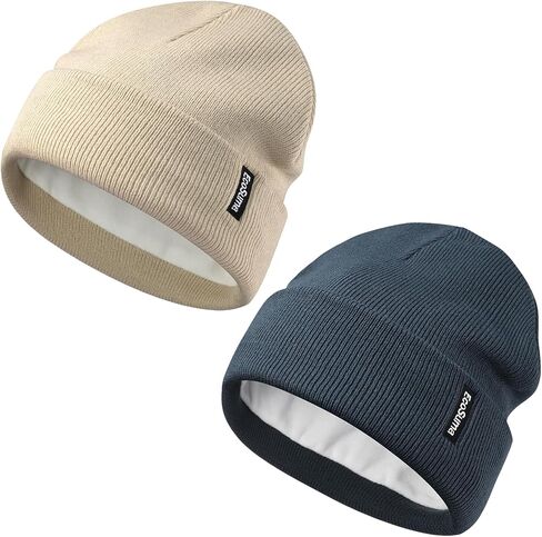 2 Pack Baby Beanie Toddler Winter Hat with Fleece Lined for Girls Boys 0-8 Years in Saudi Arabia