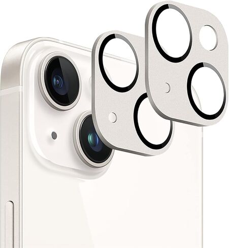 SaharaCase ZeroDamage FlexiGlass HD Camera Lens Protector [2-Pack] for Apple iPhone 14 & iPhone 14 Plus (2022) Anti-Scratch & Anti-Fingerprint Easy Installation (StarLight) in Saudi Arabia