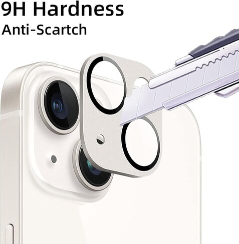 SaharaCase ZeroDamage FlexiGlass HD Camera Lens Protector [2-Pack] for Apple iPhone 14 & iPhone 14 Plus (2022) Anti-Scratch & Anti-Fingerprint Easy Installation (StarLight) in Saudi Arabia