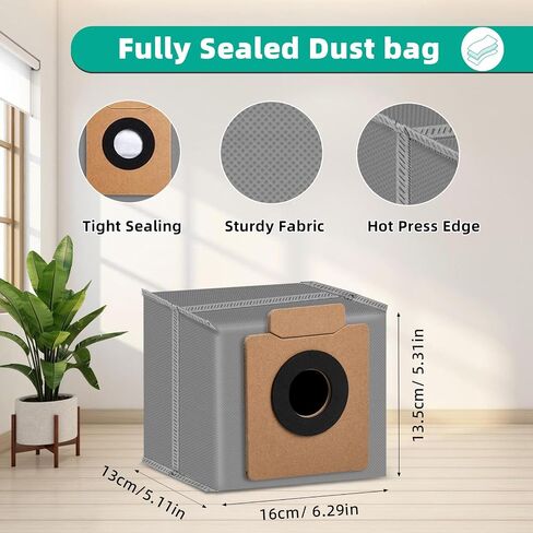 10 عبوات من أكياس الغبار لمحطة Eufy Clean X8 Pro / X10 Pro Omni Robot ذاتية التفريغ، جزء ملحقات حقيبة بديلة ذات سعة كبيرة للاستعمال مرة واحدة in Saudi Arabia