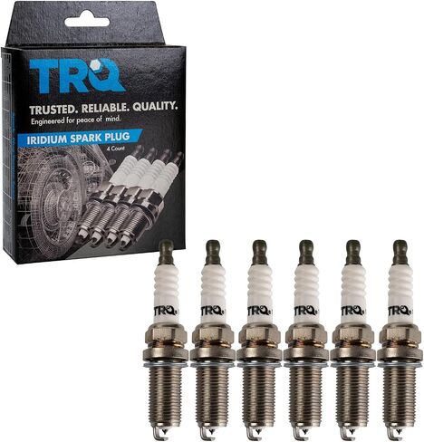 TRQ Iridium Spark Plugs Engine Tune Up Ignition Kit 8 Piece Set in Kuwait