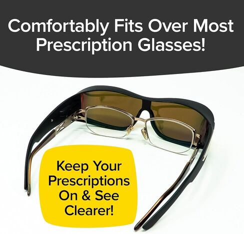 BattleVision Storm Glare-Reduction Glass by BulbHead,All Weather Conditions Day/Night,Optimize Light&Block Blue Rays,2 Pairs in Saudi Arabia