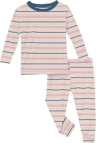 KicKee Pants Print Pajama Set with Long Sleeve Tee, Baby to Kid Super Soft Fitted Pajamas in Saudi Arabia