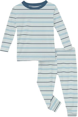 KicKee Pants Print Pajama Set with Long Sleeve Tee, Baby to Kid Super Soft Fitted Pajamas in Saudi Arabia