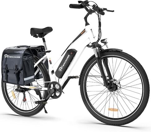 EVERCROSS EK28 28" Electric Bike for Adults, 500W Electric Mountain Bike with 36V 12AH Battery, 60 Miles Range & 20 MPH Ebike, 7 Speeds Electric Bicycle and Removable Li-ion Battery in Saudi Arabia