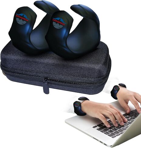 Wearable Gaming Wrist Rest for Keyboard, Mouse pad, Laptop, and PC Work or Gamer Support. (Black, S-M) in Saudi Arabia