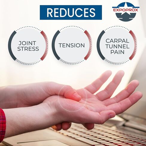 Wearable Gaming Wrist Rest for Keyboard, Mouse pad, Laptop, and PC Work or Gamer Support. (Black, S-M) in Saudi Arabia