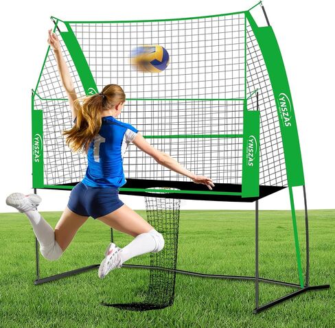 Professional Volleyball Training Net, Adjustable Volleyball Spike Serving Hitting Practice Equipment Machine, Volley Trainer Setting Gear Gifts for Indoor/Outdoor in Saudi Arabia