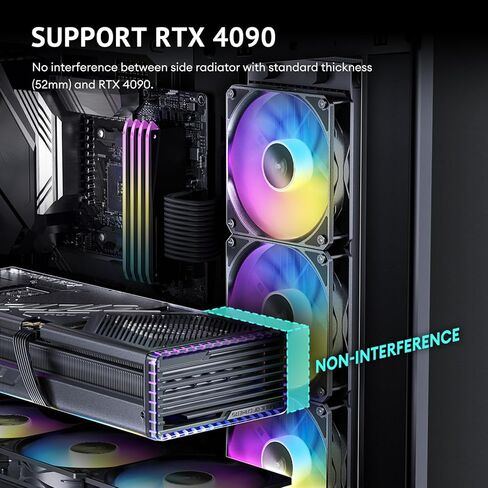 Antec C7 ARGB، دعم وحدة معالجة الرسومات RTX 40، مراوح ARGB PWM 4 × 120 مم، تبريد عمودي لوحدة معالجة الرسومات، نوع C بسرعة 10 جيجابت في الثانية، لوحات أمامية وجانبية من الزجاج المقوى غير الملحوم، دعم المبرد 360 مم، حافظة كمبيوتر E-ATX متوسطة البرج in Kuwait
