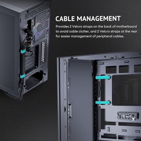 Antec C7 ARGB، دعم وحدة معالجة الرسومات RTX 40، مراوح ARGB PWM 4 × 120 مم، تبريد عمودي لوحدة معالجة الرسومات، نوع C بسرعة 10 جيجابت في الثانية، لوحات أمامية وجانبية من الزجاج المقوى غير الملحوم، دعم المبرد 360 مم، حافظة كمبيوتر E-ATX متوسطة البرج in Kuwait