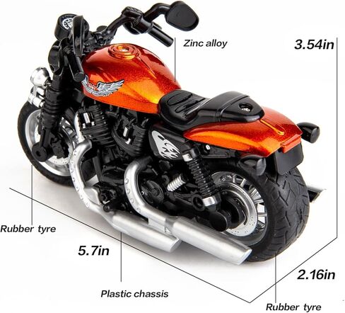 BDTCTK 1:12 Compatible for Travertson V-rex Motorcycle Toy Car, Diecast Model car,Collection and Decoration Gift Toy for Adult and Kids Boy Girl in Saudi Arabia